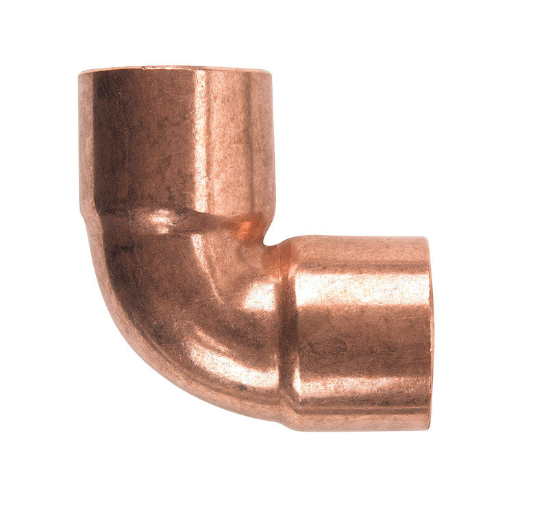 NIBCO - NIBCO 1-1/4 in. Sweat X 1-1/4 in. D Sweat Copper 90 Degree Elbow 1 pk