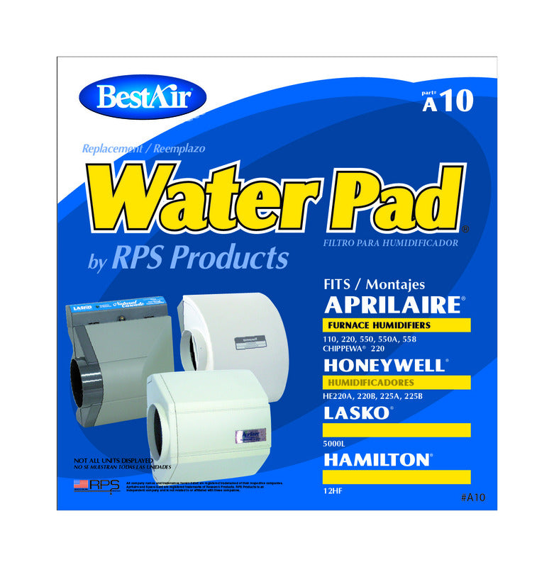 BESTAIR - BestAir Replacement Water Pad For Aprilaire 110, 220, 550, 550A, 558; Honeywell HE220A/B, HE225A/B;