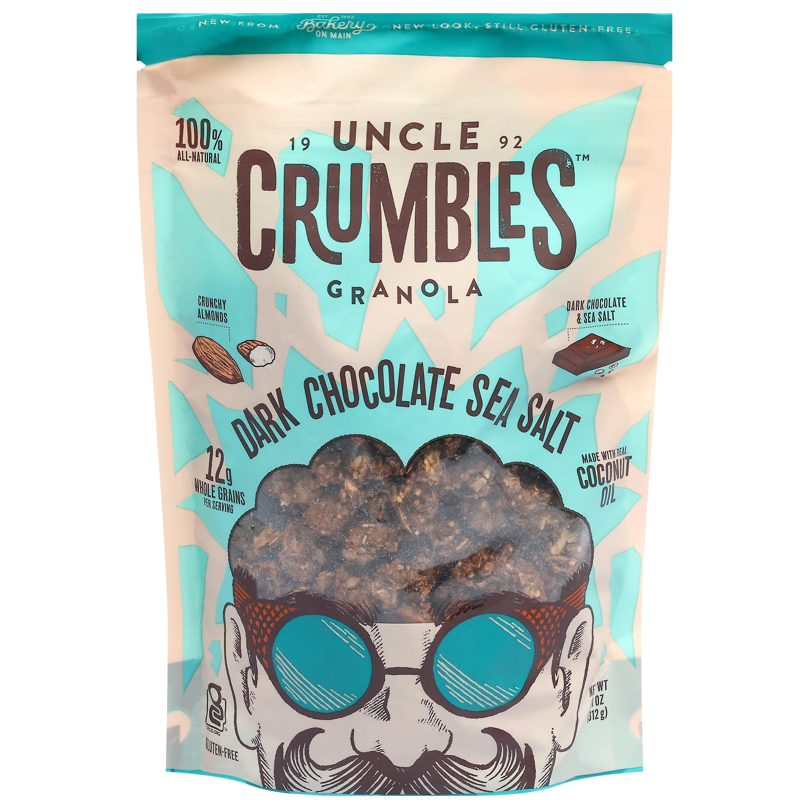 Uncle Crumbles Dark Chocolate Sea Salt Granola - 11oz - Case of 6