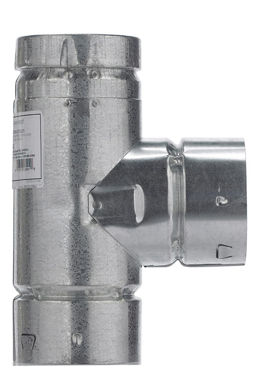 SELKIRK - Selkirk 3 in. X 3 in. X 3 in. Aluminum/Galvanized Steel Standard Gas Vent Tee - Case of 2