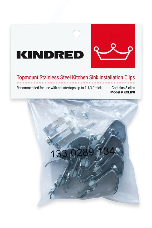 KEENEY MANUFACTURING - Franke Kindred Stainless Steel Sink Clips [KCLIP8]