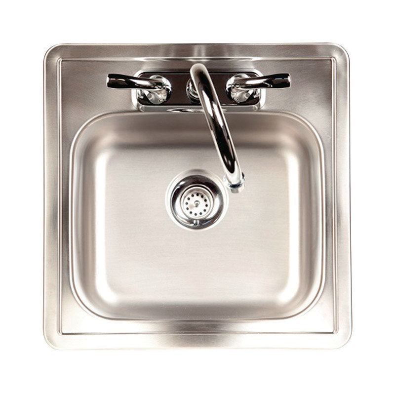 KEENEY MANUFACTURING - Franke Kindred Stainless Steel Top Mount 15 in. W X 15 in. L Single Bowl Bar Sink [FBFS602NKIT]