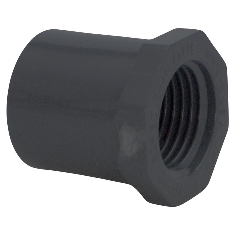 KEENEY MANUFACTURING - Charlotte Pipe Schedule 80 1 in. Spigot X 3/4 in. D FPT PVC Reducing Bushing 1 pk