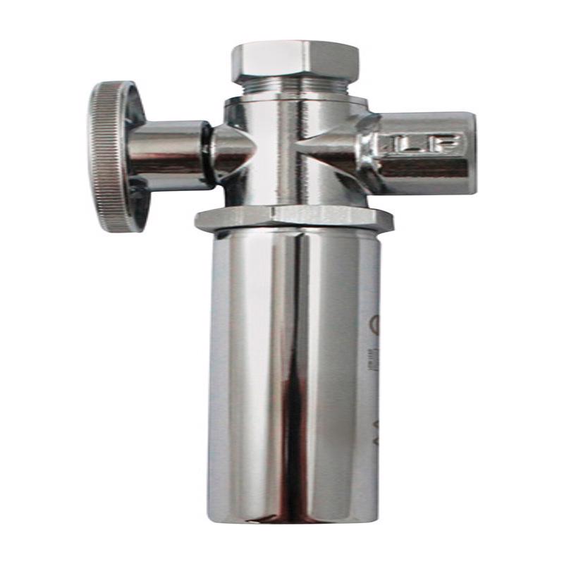 KEENEY - Keeney 1/2 in. FIP in. X 3/8 in. Compression Brass Quarter Turn Shut-Off Valve