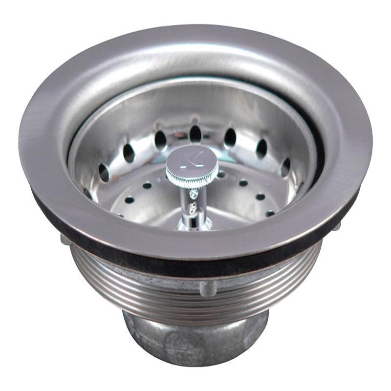 KEENEY - Keeney 3 1/2 in. Chrome Stainless Steel Sink Strainer