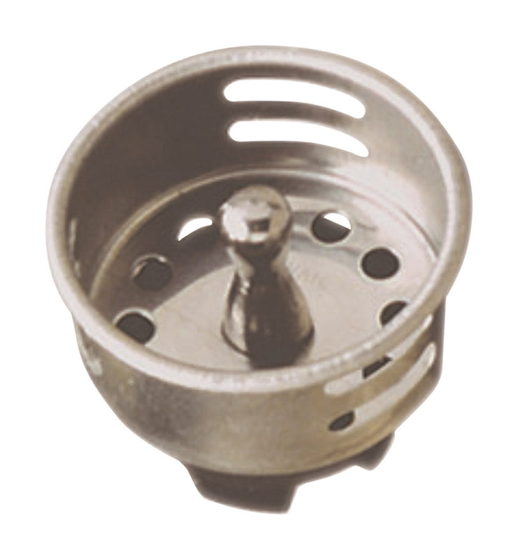 PLUMB PAK - Plumb Pak 1-1/2 in. D Chrome-Plated Stainless Steel Sink Strainer Silver