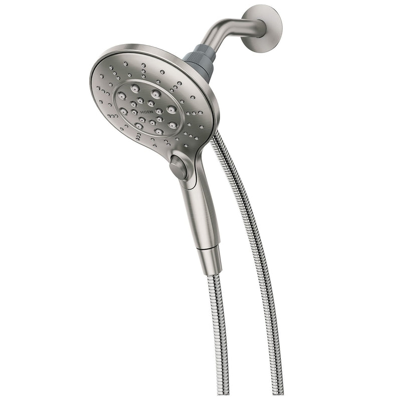 MOEN - Moen Engage Brushed 6 settings Handheld Showerhead 1.75 gpm