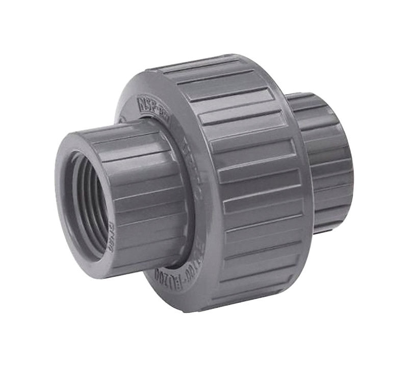 B&K - B&K ProLine Schedule 80 1-1/2 in. FPT each X 1-1/2 in. D Threaded PVC Union 6 pk