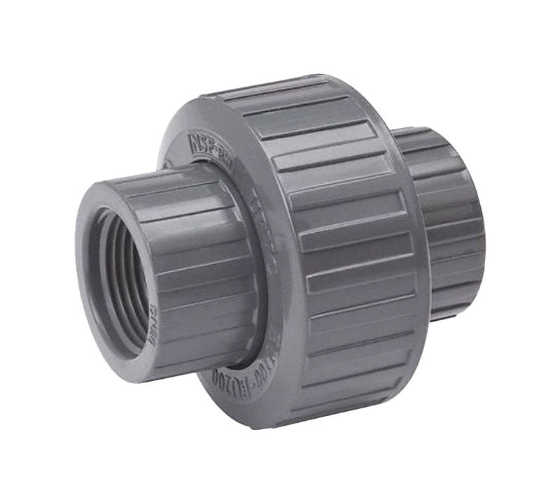 B&K - B&K ProLine Schedule 80 1/2 in. FPT each X 1/2 in. D Threaded PVC Union 1 pk