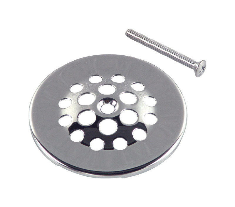 DANCO - Danco 3-3/8 in. Chrome Round Brass Floor Drain Strainer