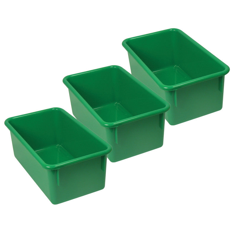 ROMANOFF - Stowaway® Tray no Lid, Green, Pack of 3