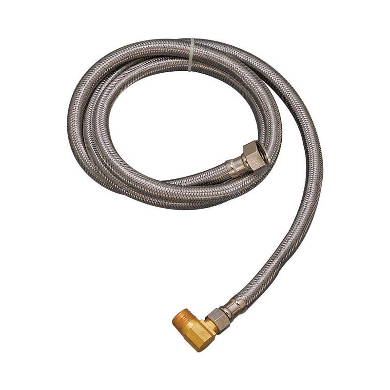 PLUMB PAK - Plumb Pak 1/2 in. FIP in. X 3/8 in. D MIP 48 in. Stainless Steel Dishwasher Supply Line