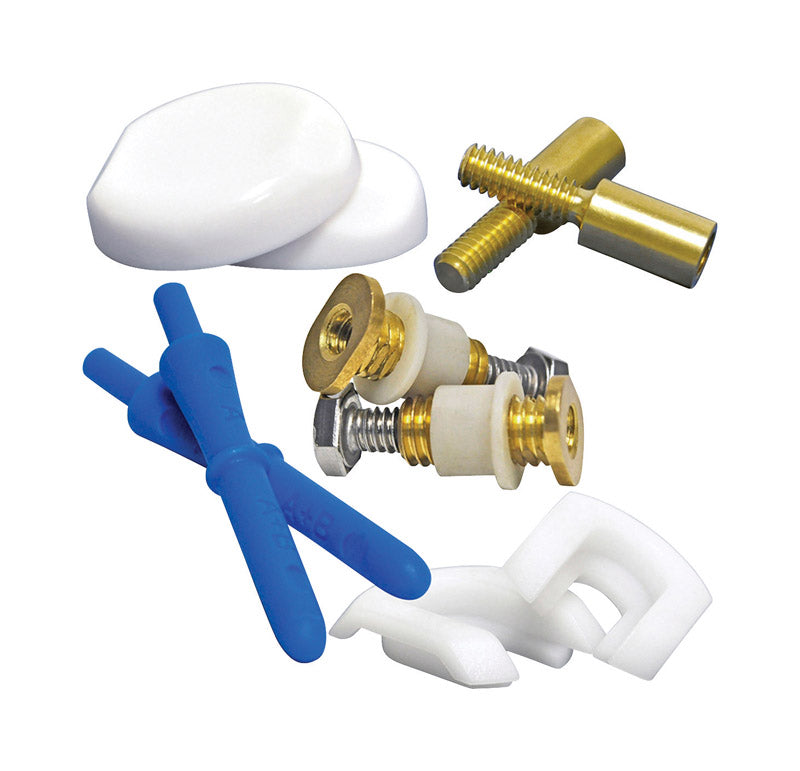 DANCO - Danco Zero Cut Bolts Toilet Bolts and Caps Brass/Plastic