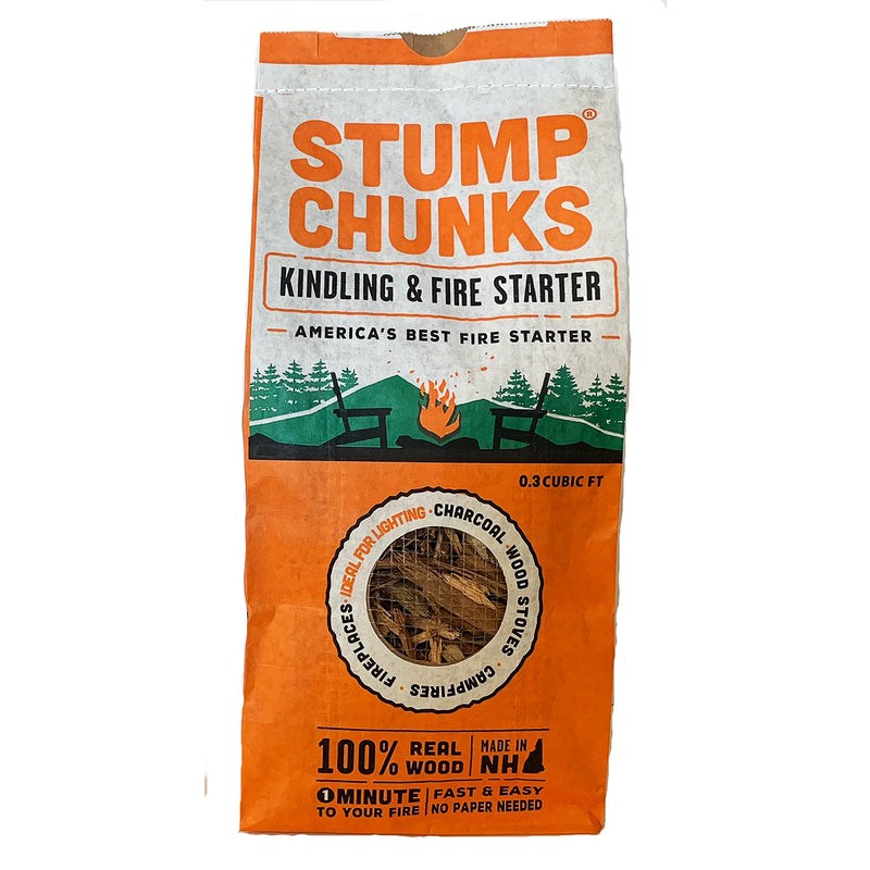 STUMP CHUNKS - Stump Chunks Wood Fiber Fire Starter 10 min 0.3 cu ft