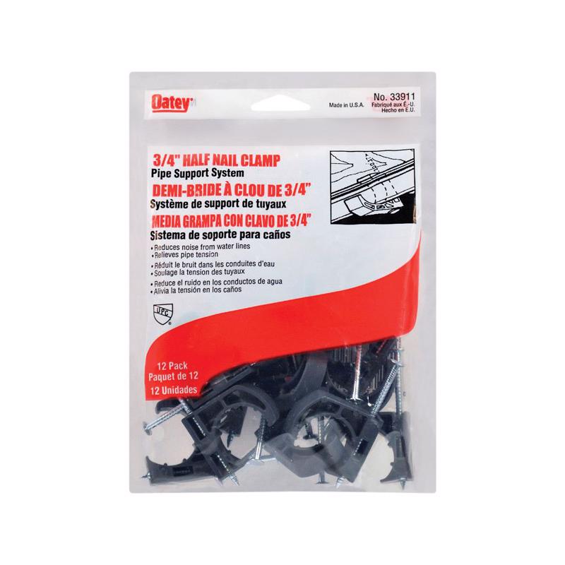 OATEY - Oatey 3/4 in. Gray Plastic Half Nail Clamp
