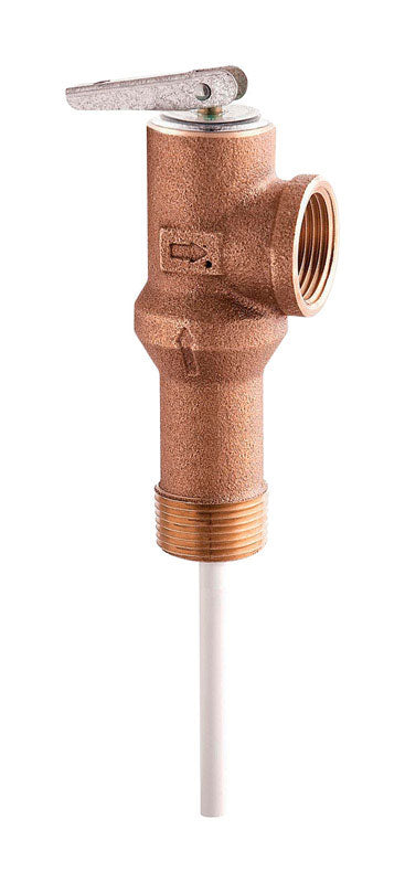 WATTS - Watts 3/4 in. MNPT Brass Temperature and Pressure Relief Valve 3/4 in. FNPT 1 pk [556003]