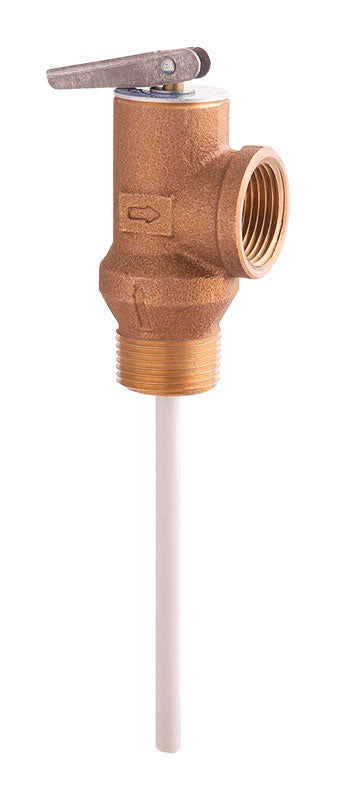 WATTS - Watts 3/4 in. MNPT Brass Temperature and Pressure Relief Valve 3/4 in. FNPT 1 pk [556000]