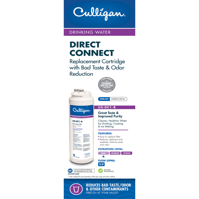 CULLIGAN - Culligan Under Sink Replacement Water Filter For Culligan US-DC1