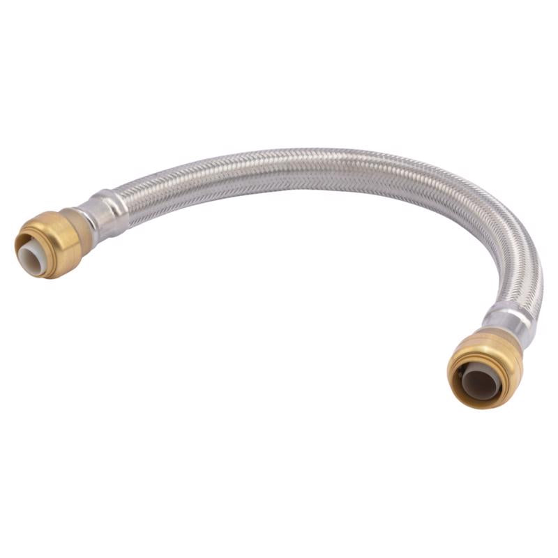 SHARKBITE - SharkBite 3/4 in. PTC X 3/4 in. D PTC 18 in. Stainless Steel Supply Line