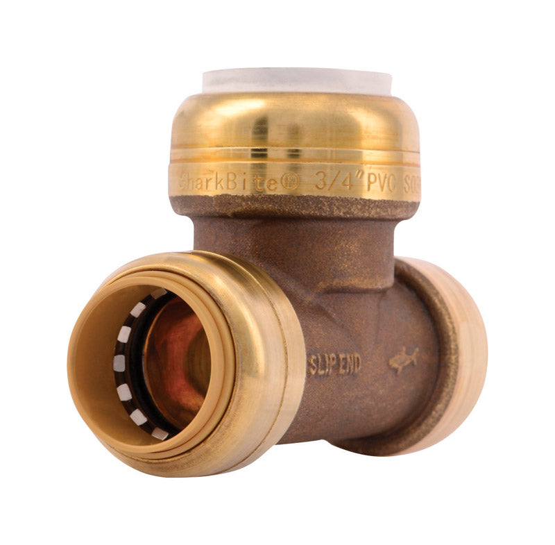 SHARKBITE - SharkBite Push to Connect 3/4 in. CTS X 3/4 in. D CTS Brass Tee