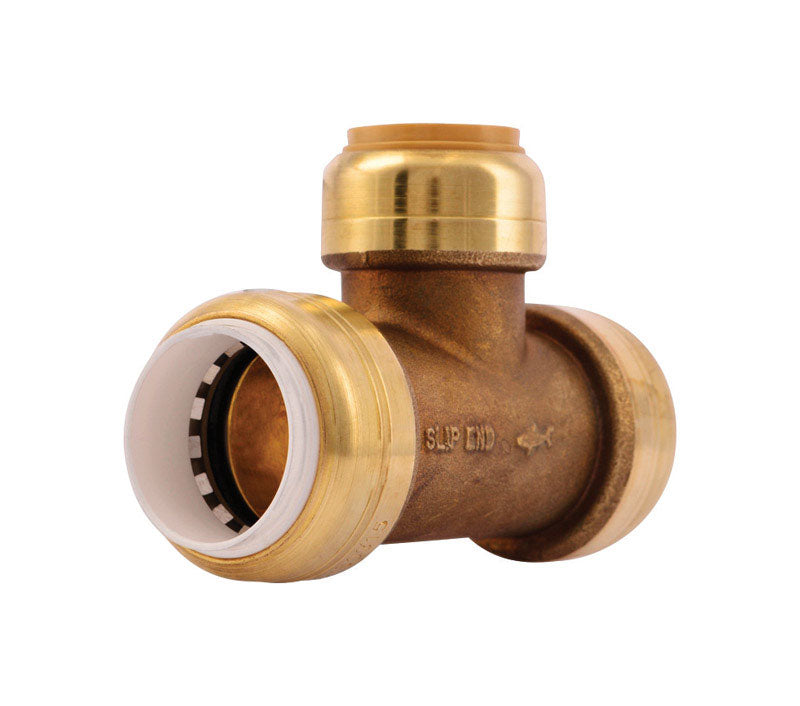 SHARKBITE - SharkBite Push to Connect 3/4 in. IPS X 3/4 in. D CTS Brass Slip Tee