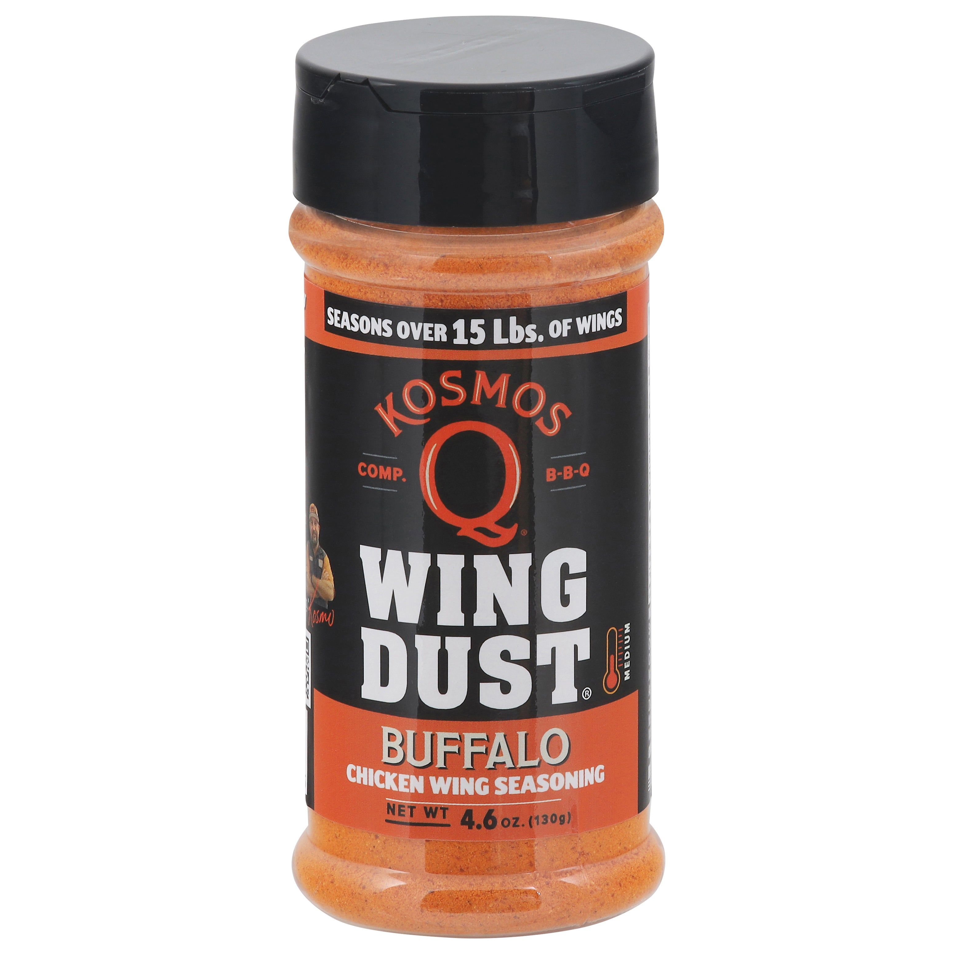 Kosmos Q Wing Dust Chicken Wing Buffalo Seasoning 4.6 oz - Case of 6