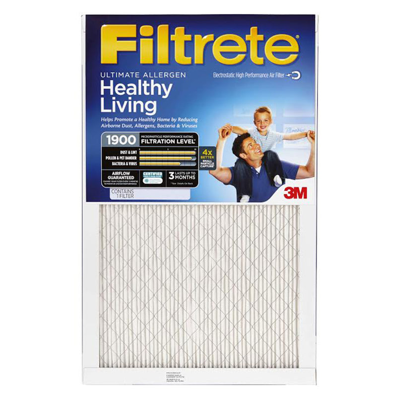 FILTRETE - Filtrete 20 in. W X 24 in. H X 1 in. D Fiberglass 13 MERV Pleated Allergen Air Filter 1 pk - Case of 4