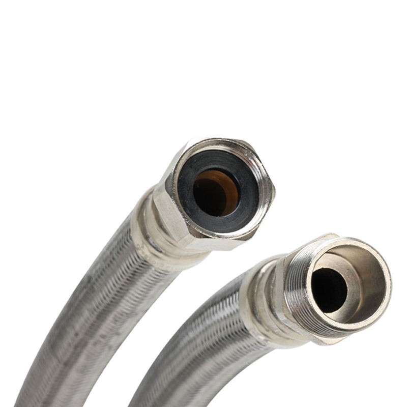 FLUIDMASTER - Fluidmaster 3/4 in. MIP X 3/4 in. D FIP 18 in. Braided Stainless Steel Water Heater Supply Line - Case of 10