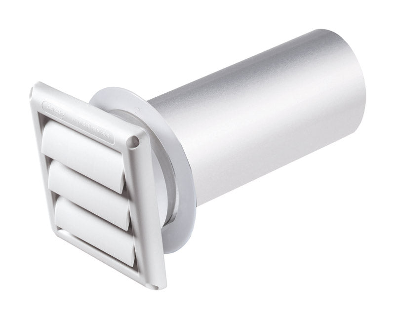 DEFLECT-O - Deflect-O Supurr-Vent 11 in. L X 4 in. D White Aluminum/Plastic Dryer Vent Kit - Case of 6