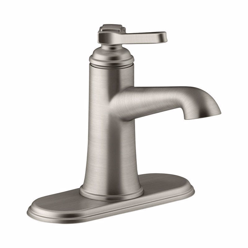 KOHLER - Kohler Georgeson Brushed Nickel Single-Handle Bathroom Sink Faucet 4 in.