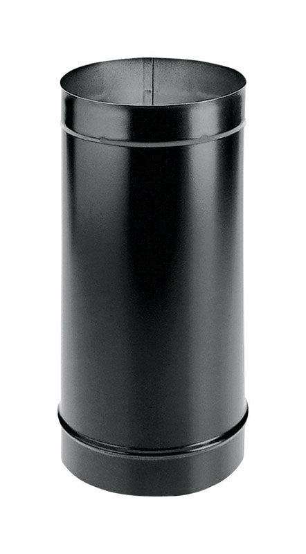 DURAVENT - DuraVent DuraBlack 6 in. D X 12 in. L Galvanized Steel Stove Pipe