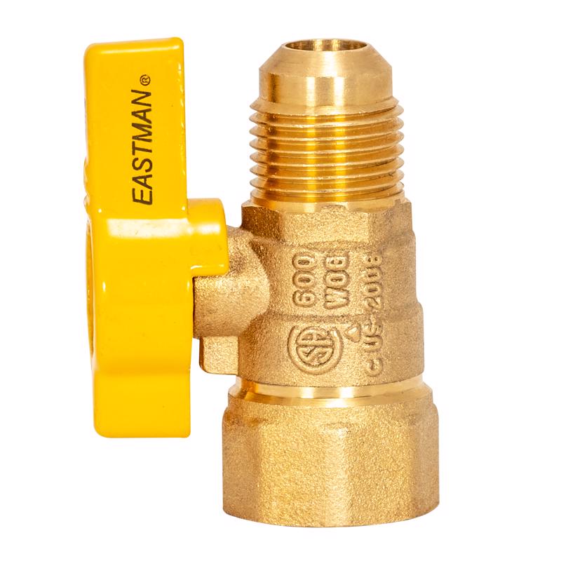 EASTMAN - Eastman Magne Flo 1/2 in. Flare X 1/2 in. FIP Brass Gas Valve