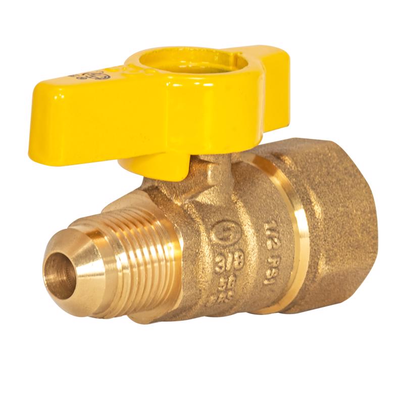 EASTMAN - BrassCraft Magne Flo 3/8 in. Flare X 1/2 in. FIP Brass Gas Ball Valve