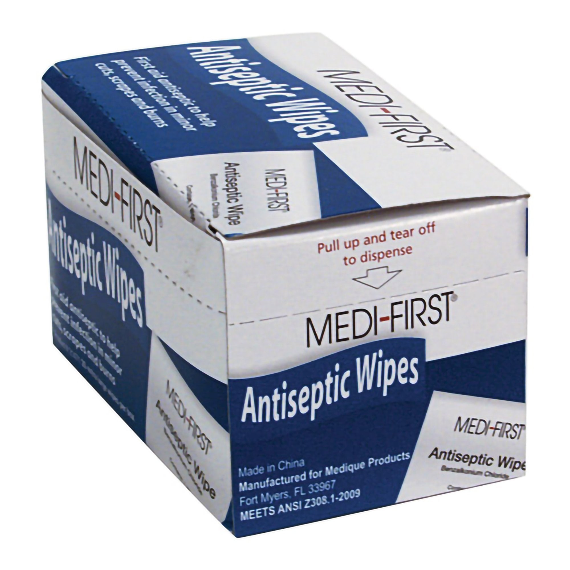 Medique Products - First Aid Kit Refill Antiseptic Skin Towelette Medi-First® Individual Packet Scented 20 Count [20/BX]
