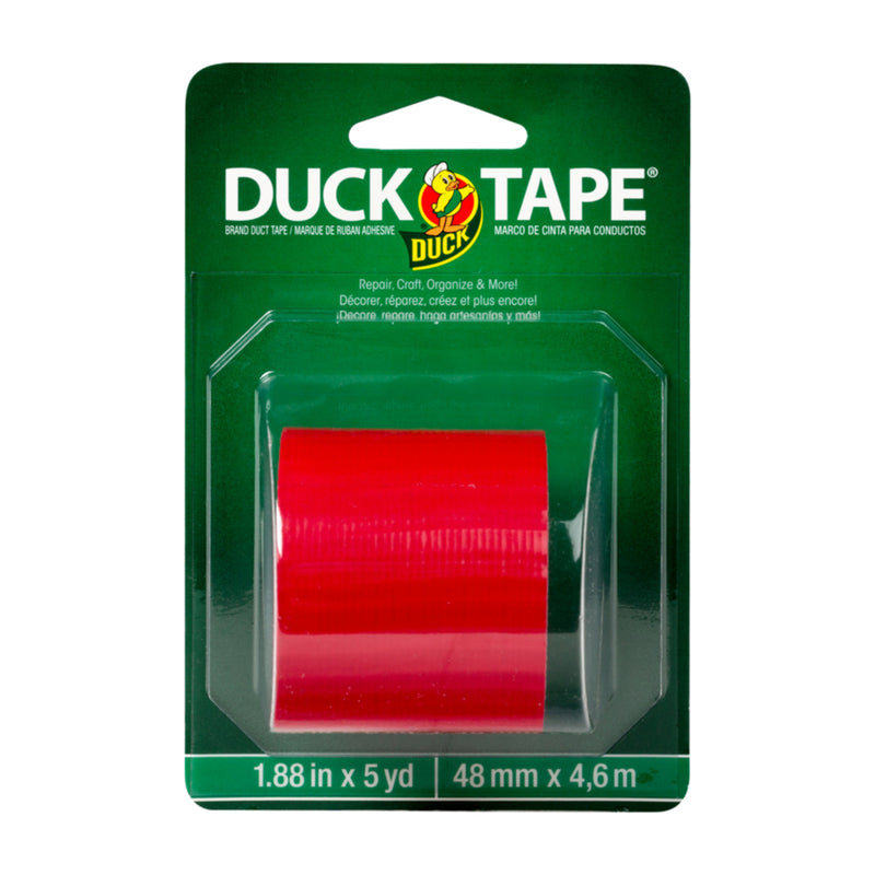 DUCK - Duck 1.88 in. W X 5 yd L Red Solid Duct Tape