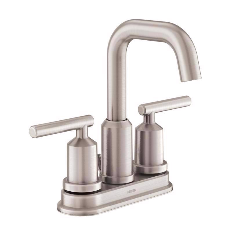 MOEN - Moen Gibson Brushed Nickel Bathroom Faucet 4 in.