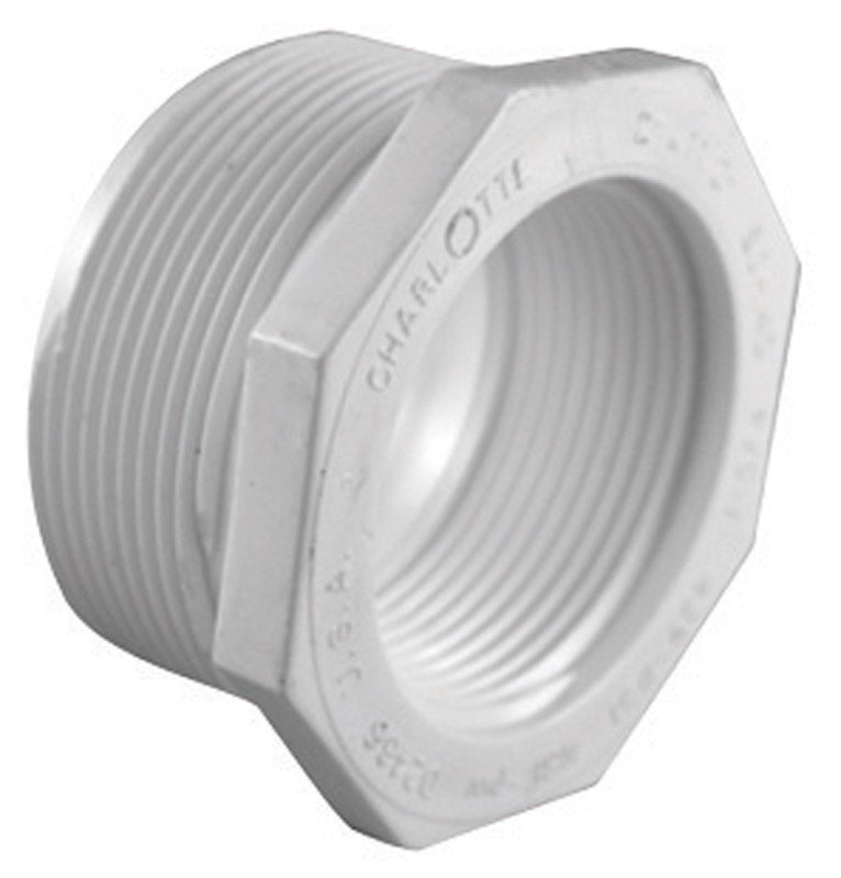 CHARLOTTE PIPE - Charlotte Pipe Schedule 40 1-1/2 in. MPT X 3/4 in. D FPT PVC Reducing Bushing 1 pk