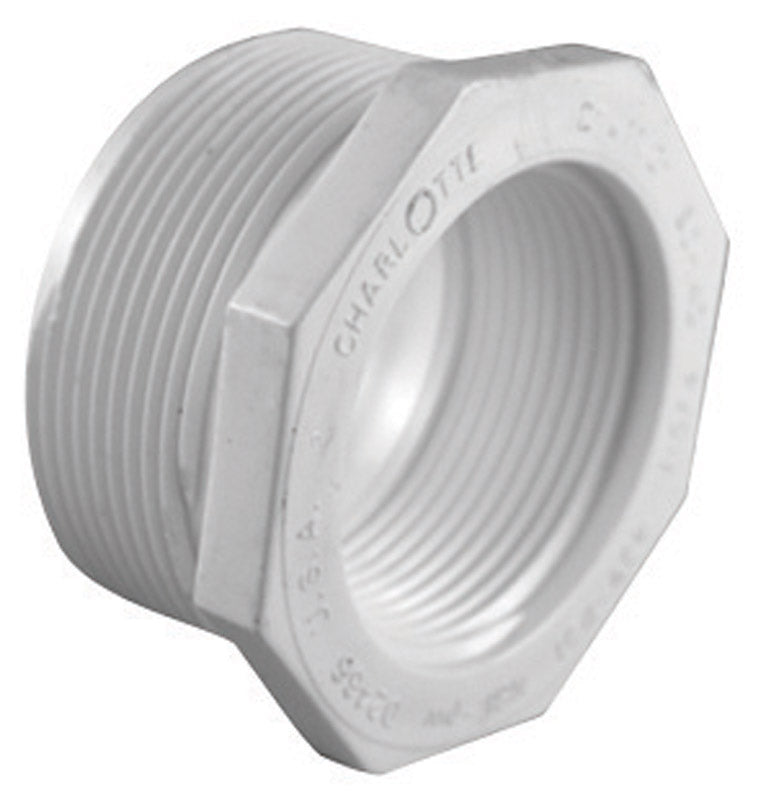 CHARLOTTE PIPE - Charlotte Pipe Schedule 40 1-1/2 in. MPT X 1-1/4 in. D FPT PVC Reducing Bushing 1 pk