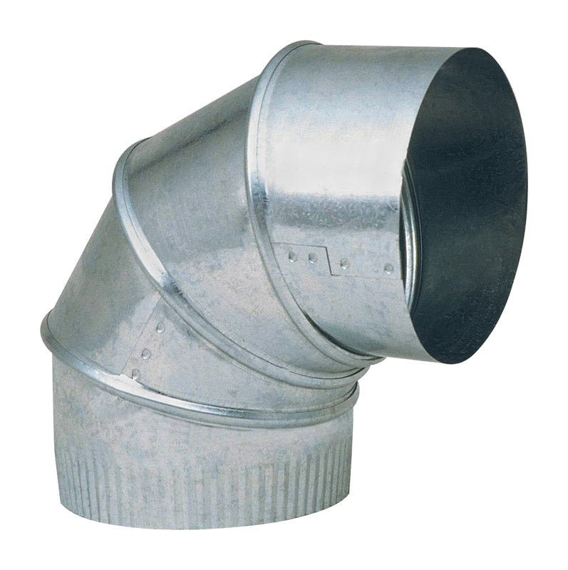 IMPERIAL - Imperial 6 in. D X 6 in. D Adjustable 90 deg Galvanized Steel Furnace Pipe Elbow - Case of 8 [GV0296-C]