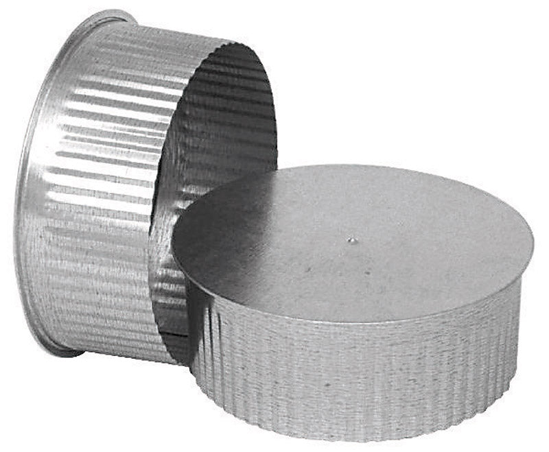 IMPERIAL - Imperial 5 in. D Galvanized steel Crimped Pipe End Cap