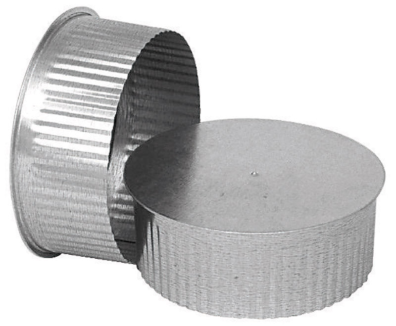 IMPERIAL - Imperial 6 in. D Galvanized steel Crimped Pipe End Cap