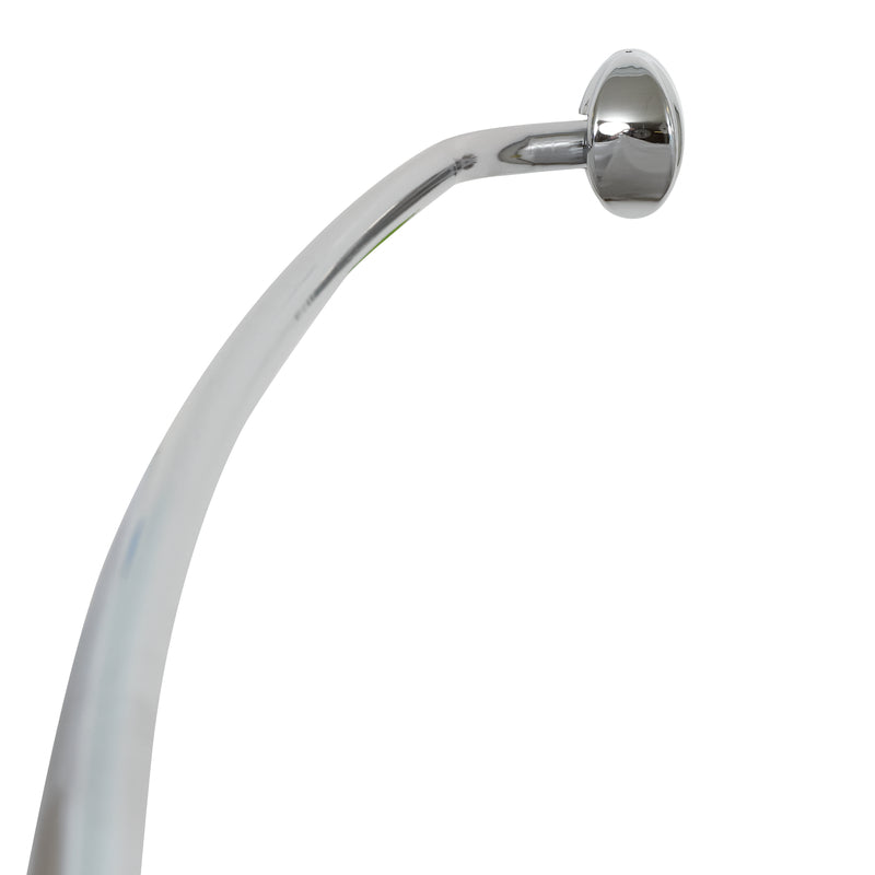 ZENNA HOME - Zenna Home Adjustable Curved Shower Rod 72 in. L Chrome