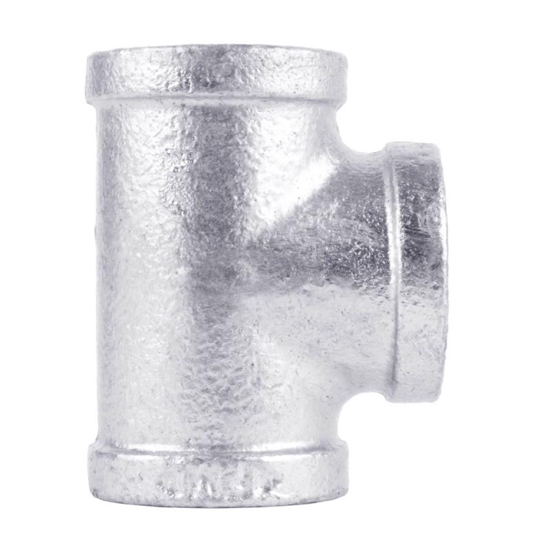 B & K - STZ Industries 2 in. FIP each X 2 in. D FIP 2 in. D FIP Galvanized Malleable Iron Tee