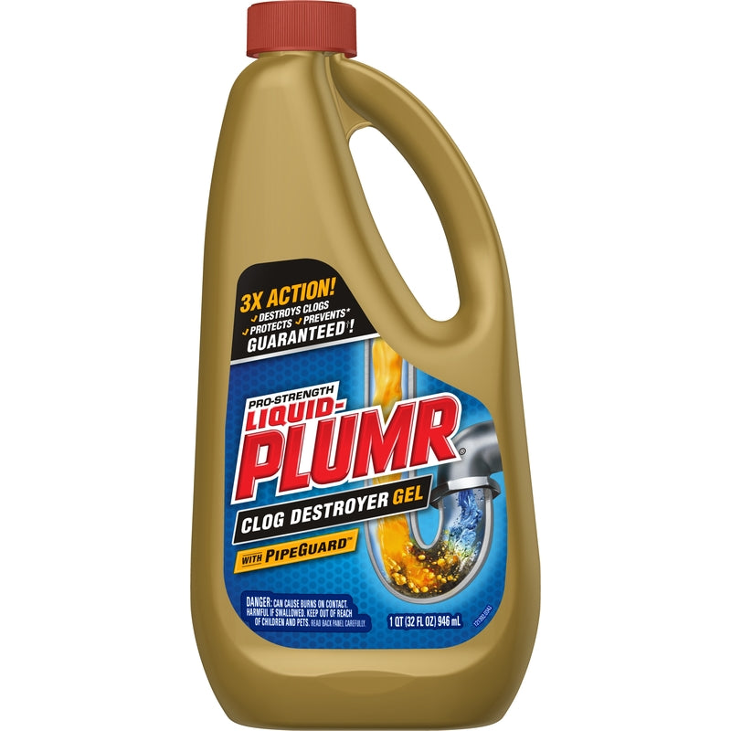 LIQUID PLUMR - Liquid-Plumr Liquid Clog Remover 32 oz - Case of 9