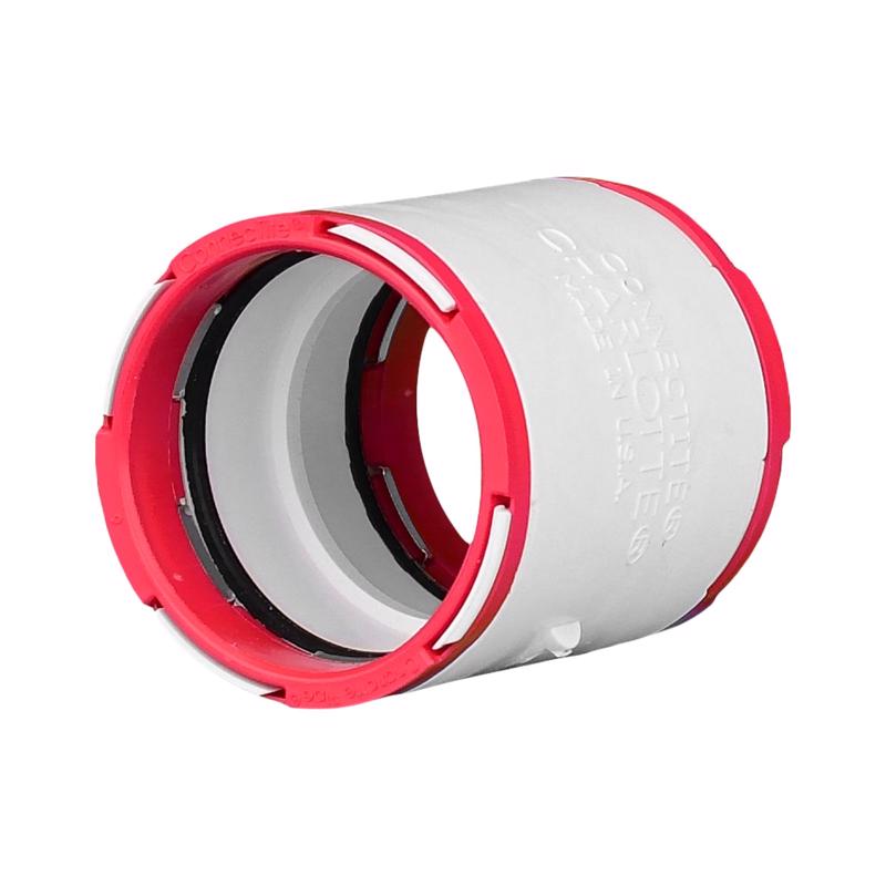 CHARLOTTE PIPE - Charlotte Pipe ConnecTite Schedule 40 1-1/2 in. Hub X 1-1/2 in. D Hub PVC Coupling 1 pk