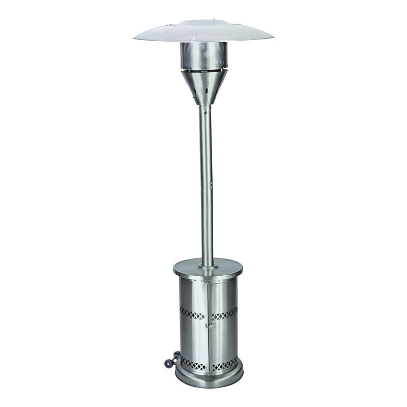 LIVING ACCENTS - Living Accents 48000 BTU Propane Stainless Steel Freestanding Patio Heater 250 sq ft