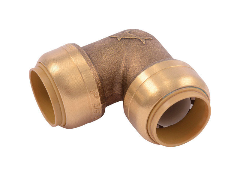 SHARKBITE - SharkBite Push to Connect 3/4 in. Push X 3/4 in. D Push Brass 90 Degree Elbow