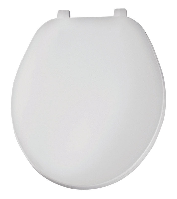 MAYFAIR - Bemis Round White Plastic Toilet Seat [92B-000]