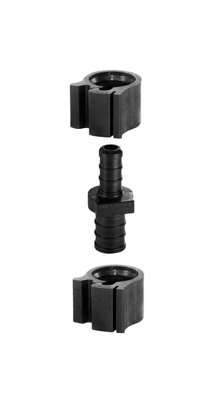 FLAIR-IT - Flair-It PEXLock 1/2 in. PEX X 3/8 in. D PEX Reducing Coupling with Clamps