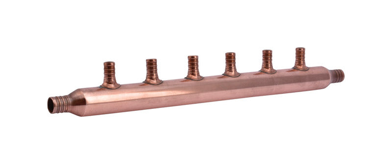SHARKBITE - SharkBite 1/2 in. Crimp X 3/4 in. D Crimp Copper 6 Port Manifold